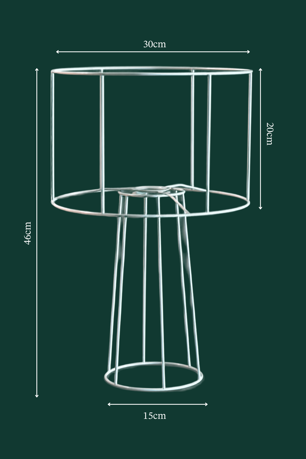Armazón lámpara de mesa 46x30