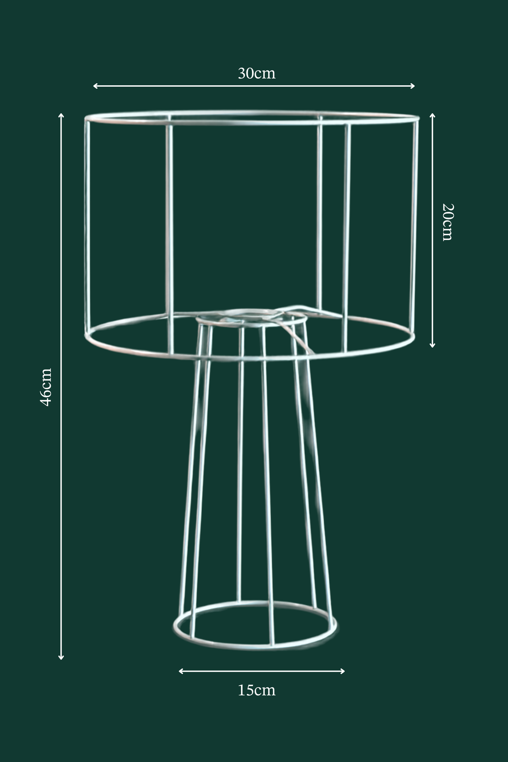 Armazón lámpara de mesa 46x30