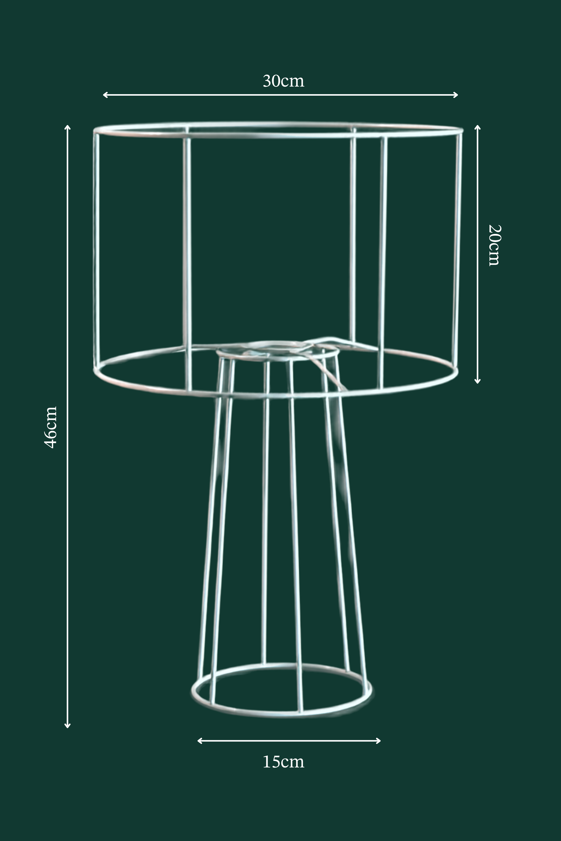 Armazón lámpara de mesa 46x30